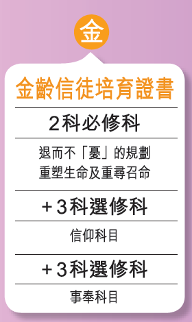 金齡信徒<br />
培育